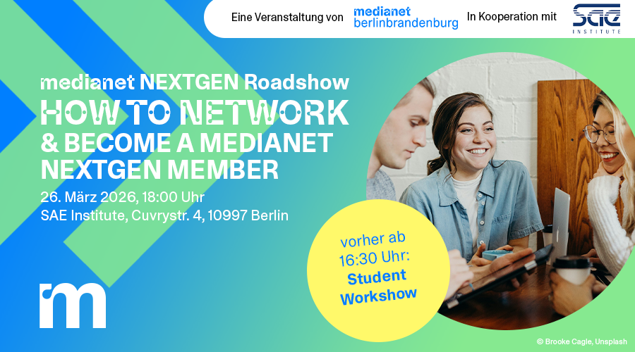 medianet NextGen Roadshow: „How to Network & Become a medianet NextGen Member“